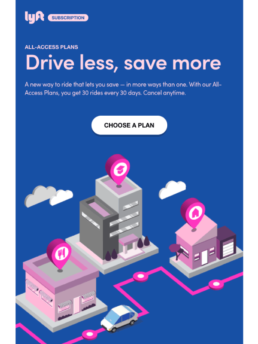 All-Access Plans: A new way to Ride Email by lyft 8