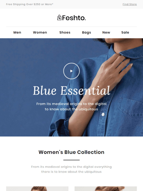 Blue Collection Email by Liramail 5